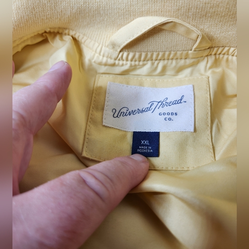 Universal Thread Yellow Cargo Bomber Jacket XXL - Picture 14 of 16